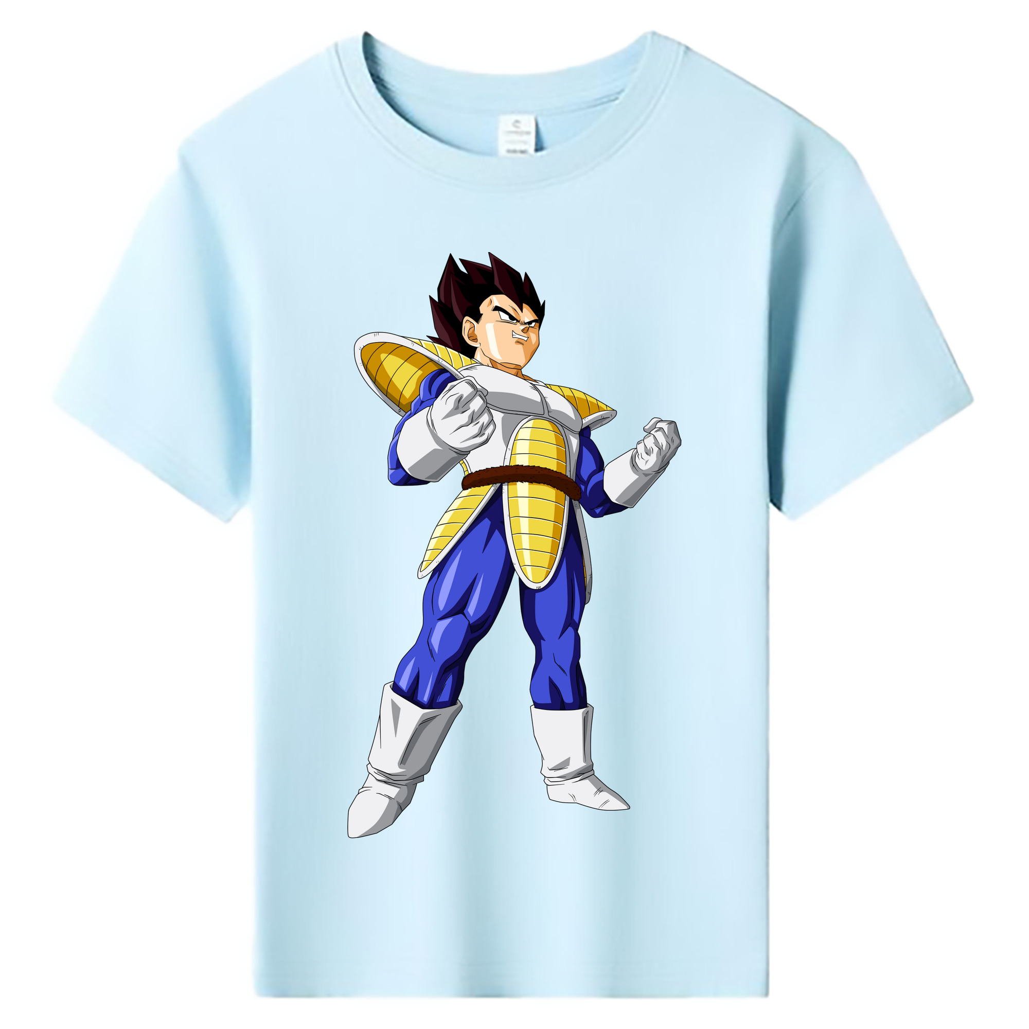 （画像用） ドラゴンボール ベジータ四世（Bejīta Yonsei）DRAGON BALL Vegeta IV 綿100％キッズTシャツ（フロントプリント）